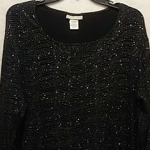 Notations Sparkle Blouse l Elegant Ladies Top